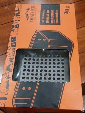 Black Grill Drip Tray / Storage Accessory